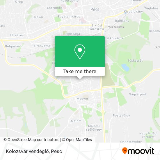 Kolozsvár vendéglő map