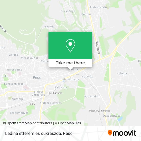 Ledina étterem és cukrászda map