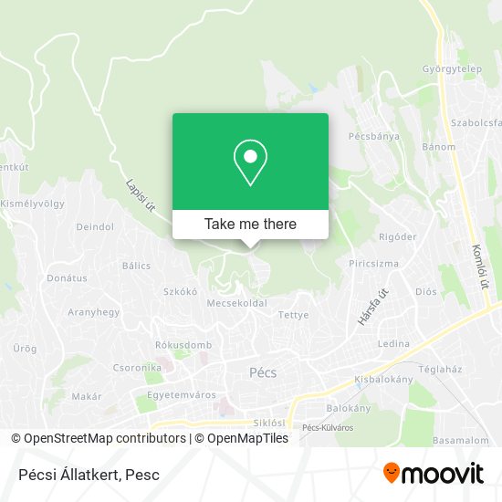 Pécsi Állatkert map