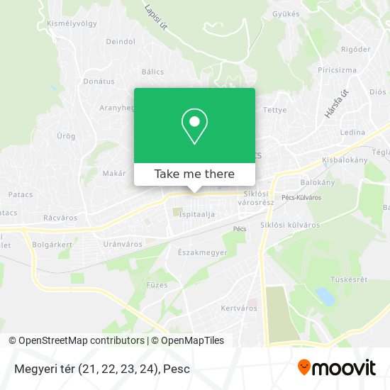 Megyeri tér (21, 22, 23, 24) map