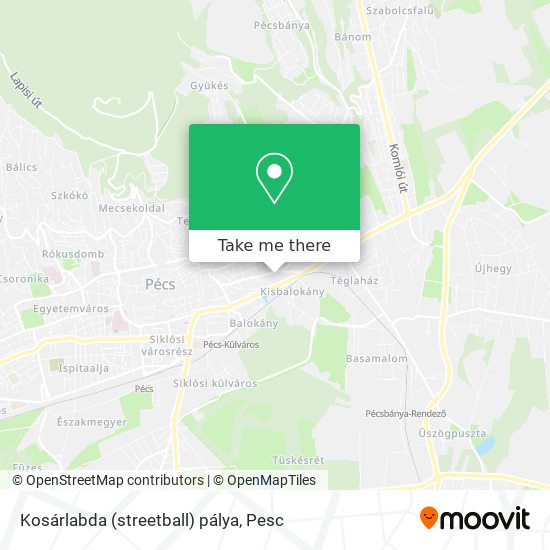 Kosárlabda (streetball) pálya map