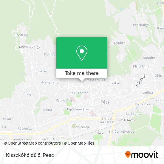 Kisszkókó dűlő map