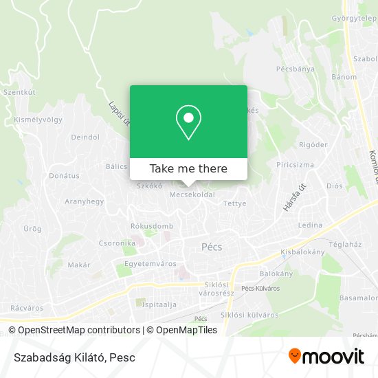 Szabadság Kilátó map