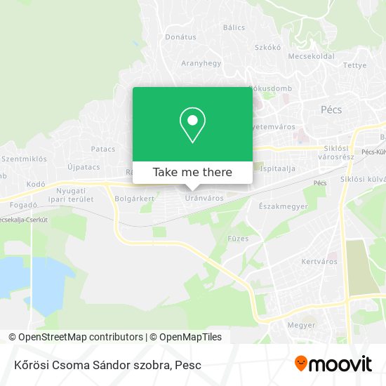 Kőrösi Csoma Sándor szobra map