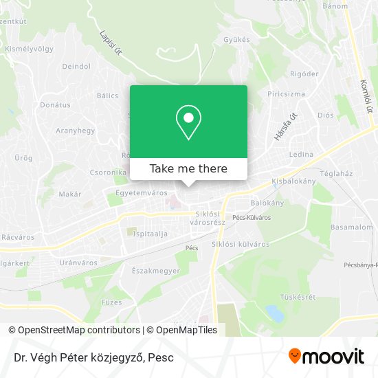 Dr. Végh Péter közjegyző map