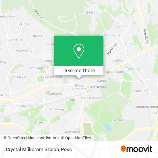 Crystal Műköröm Szalon map