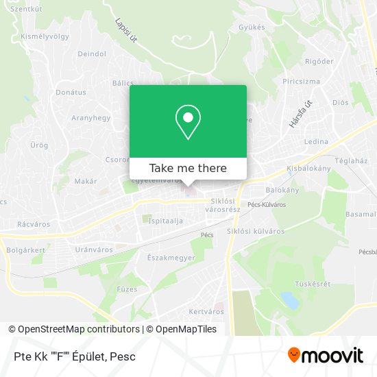 Pte Kk ""F"" Épület map