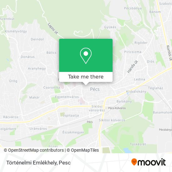 Történelmi Emlékhely map