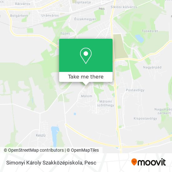 Simonyi Károly Szakközépiskola map