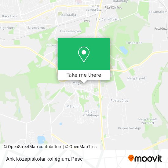 Ank középiskolai kollégium map
