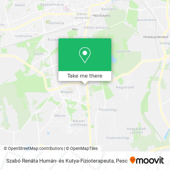 Szabó Renáta Humán- és Kutya-Fizioterapeuta map