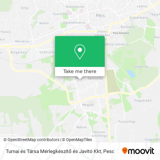Turnai és Társa Mérlegkészítő és Javító Kkt map