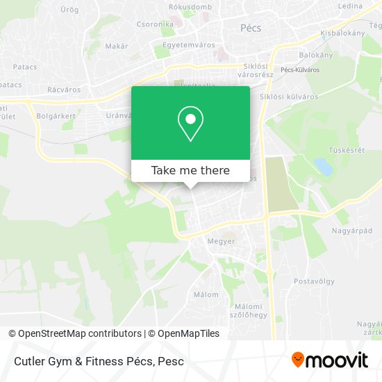 Cutler Gym & Fitness Pécs map