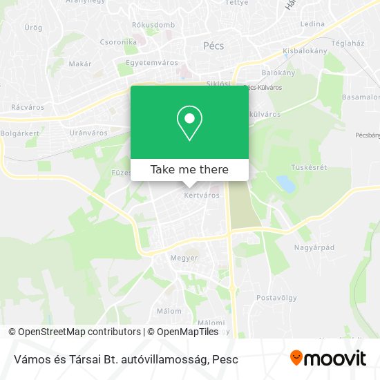 Vámos és Társai Bt. autóvillamosság map
