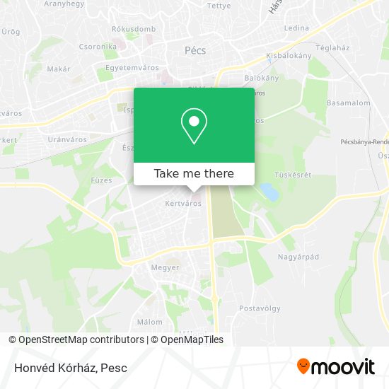 Honvéd Kórház map