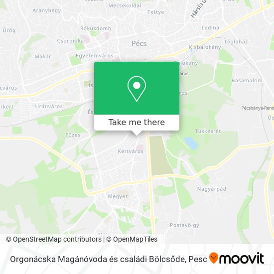 Orgonácska Magánóvoda és családi Bölcsőde map