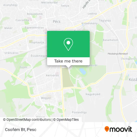 Csofém Bt map