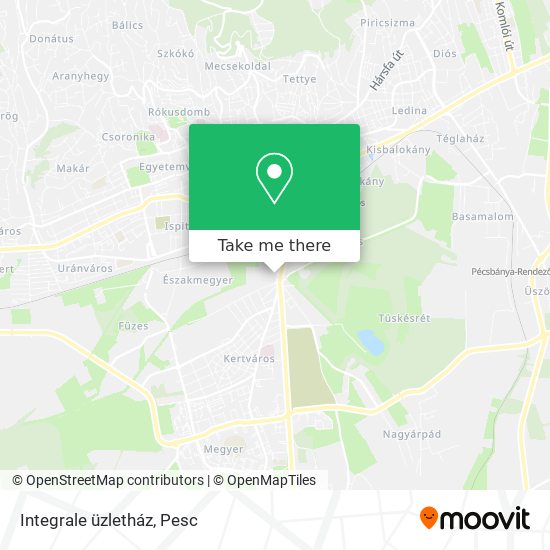 Integrale üzletház map