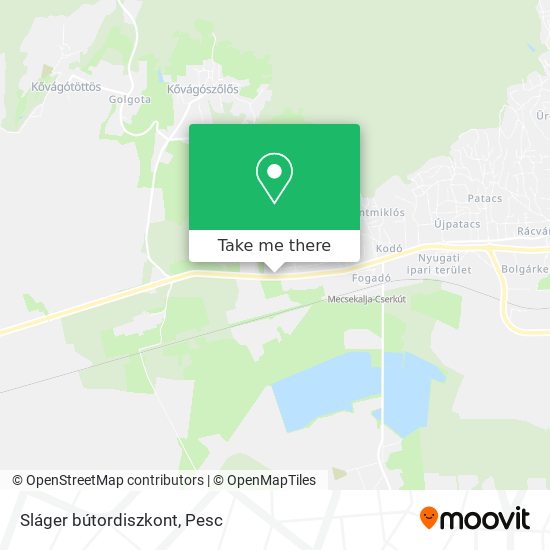 Sláger bútordiszkont map