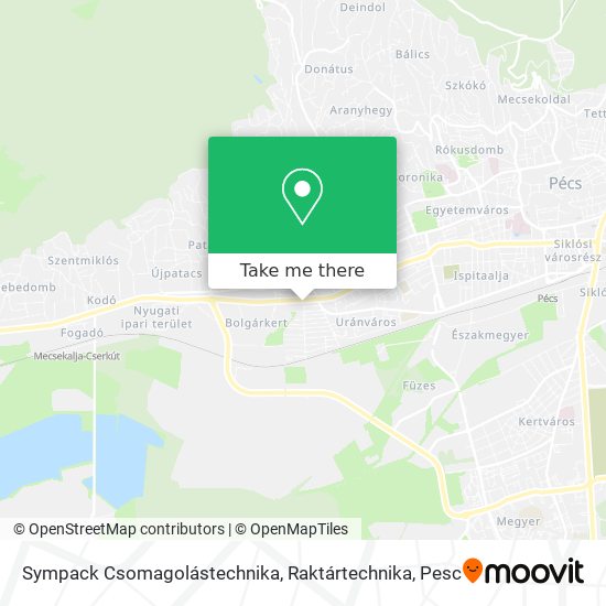Sympack Csomagolástechnika, Raktártechnika map