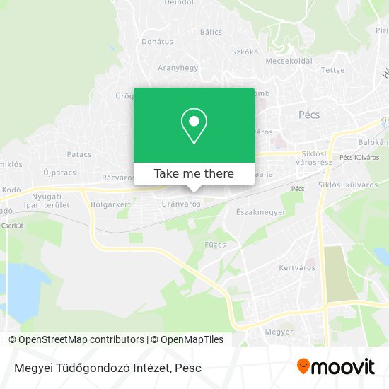 Megyei Tüdőgondozó Intézet map