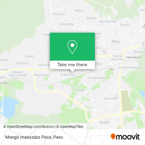 Mangó masszázs Pécs map