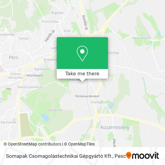 Somapak Csomagolástechnikai Gépgyártó Kft. map