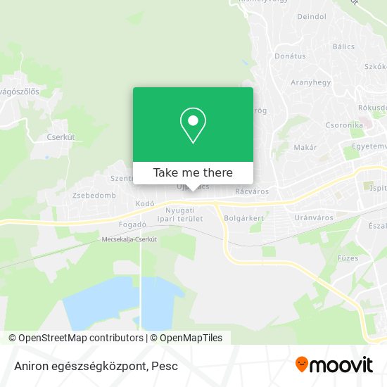 Aniron egészségközpont map
