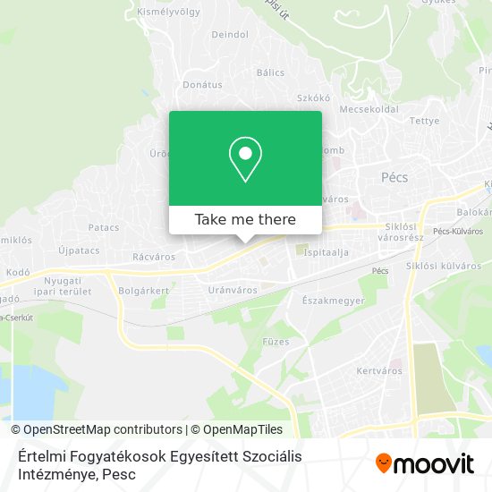 Értelmi Fogyatékosok Egyesített Szociális Intézménye map