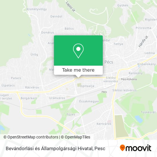 Bevándorlási és Állampolgársági Hivatal map
