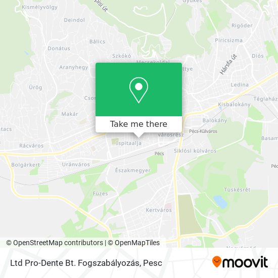 Ltd Pro-Dente Bt. Fogszabályozás map