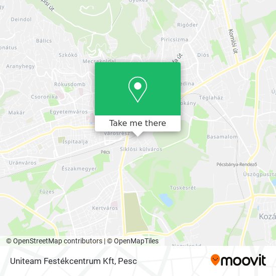 Uniteam Festékcentrum Kft map