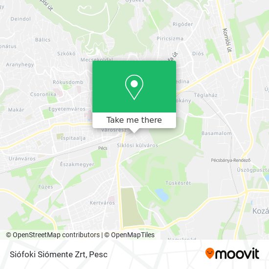 Siófoki Siómente Zrt map