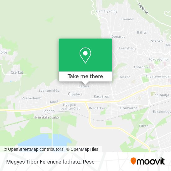 Megyes Tibor Ferencné fodrász map