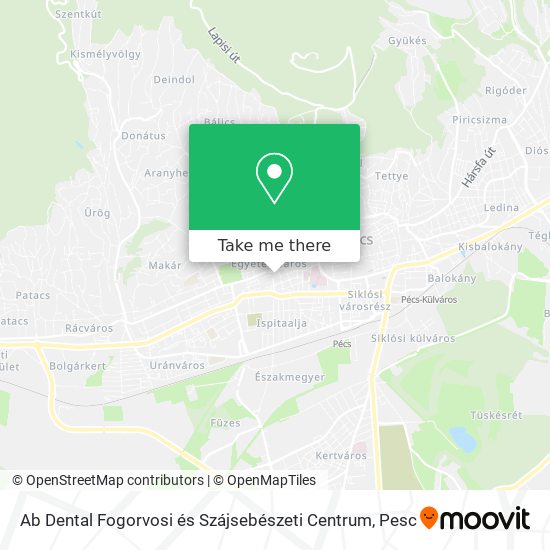 Ab Dental Fogorvosi és Szájsebészeti Centrum map