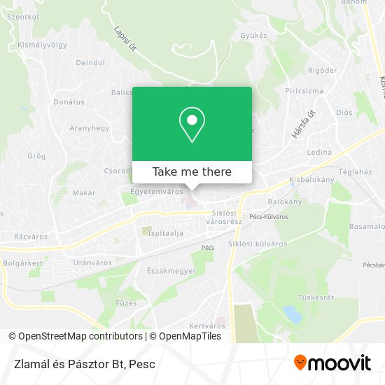 Zlamál és Pásztor Bt map