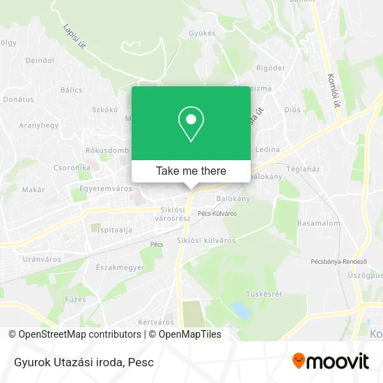 Gyurok Utazási iroda map