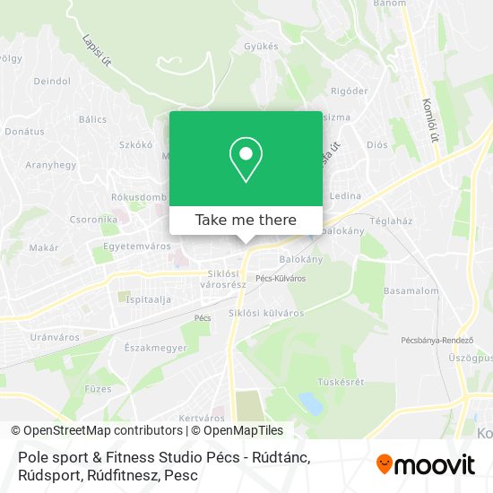 Pole sport & Fitness Studio Pécs - Rúdtánc, Rúdsport, Rúdfitnesz map