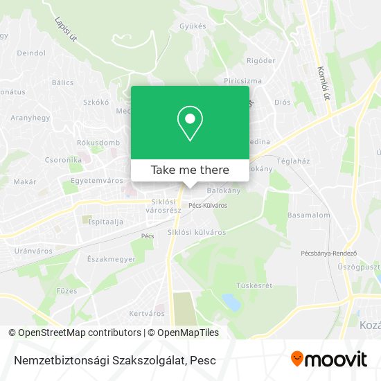 Nemzetbiztonsági Szakszolgálat map