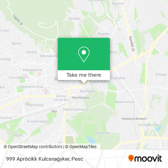 999 Aprócikk Kulcsnagyker map