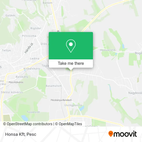 Honsa Kft map