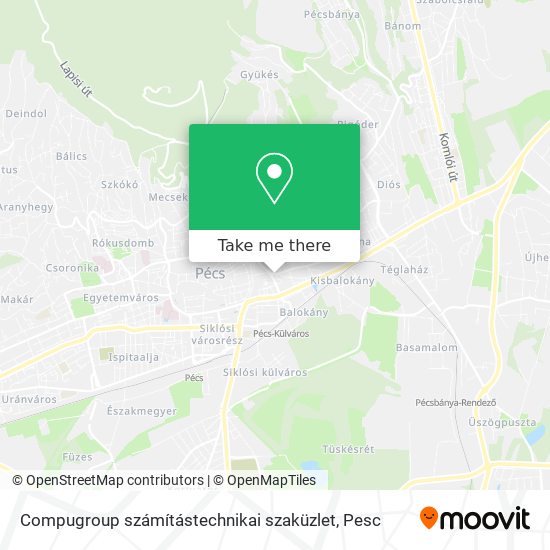 Compugroup számítástechnikai szaküzlet map
