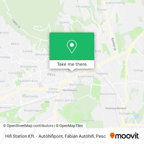 Hifi Station Kft. - Autóhifipont, Fábián Autóhifi map
