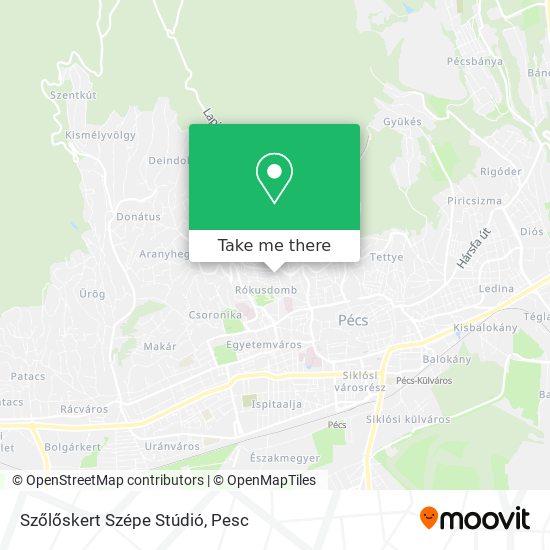 Szőlőskert Szépe Stúdió map
