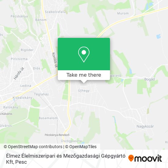 Élmez Élelmiszeripari és Mezőgazdasági Gépgyártó Kft map