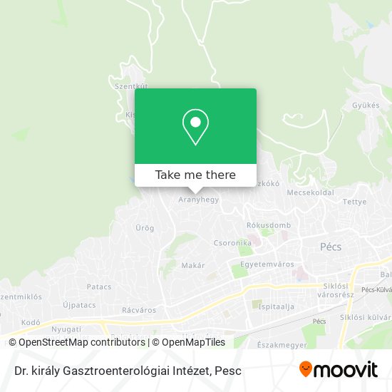 Dr. király Gasztroenterológiai Intézet map