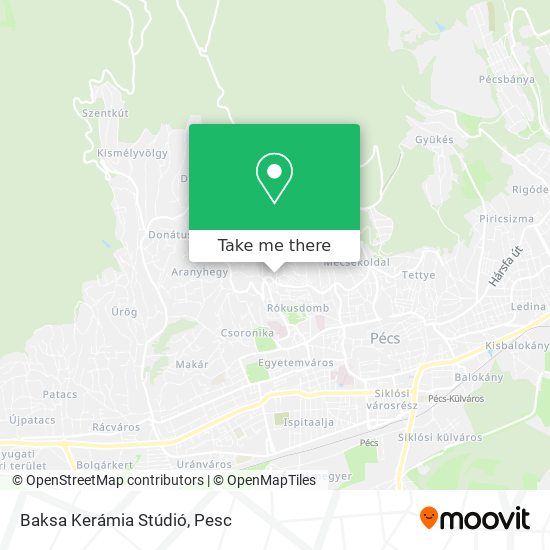 Baksa Kerámia Stúdió map