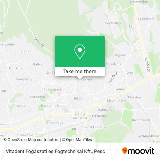 Vitadent Fogászati és Fogtechnikai Kft. map