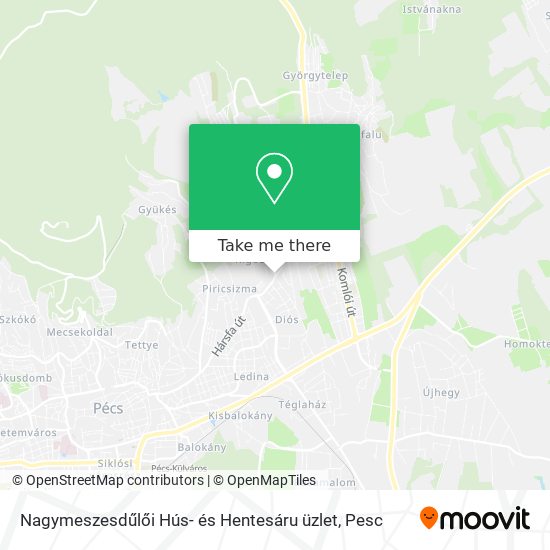 Nagymeszesdűlői Hús- és Hentesáru üzlet map