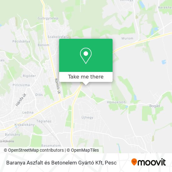 Baranya Aszfalt és Betonelem Gyártó Kft map